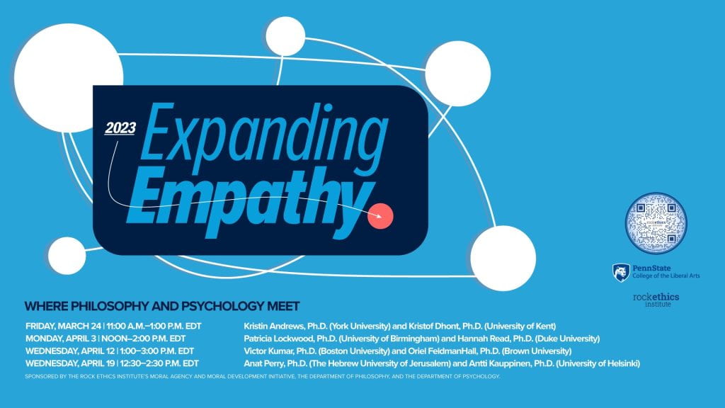 Expanding Empathy Speakers 2020 including Jesse Graham, Paul Conway, David Desteno and Abigail Marsh 